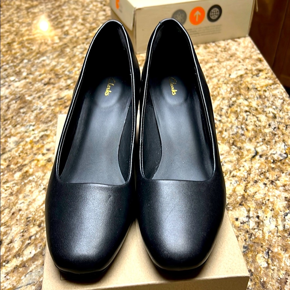Clarks Elegant Black Heels